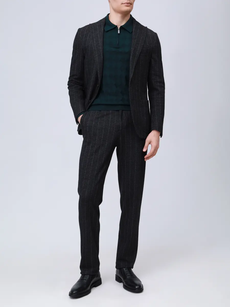 Поло из шерсти и шелка