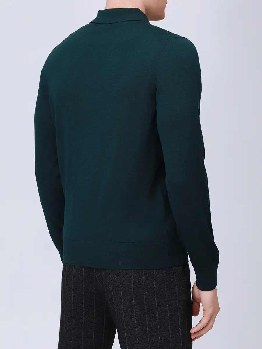 Поло из шерсти и шелка