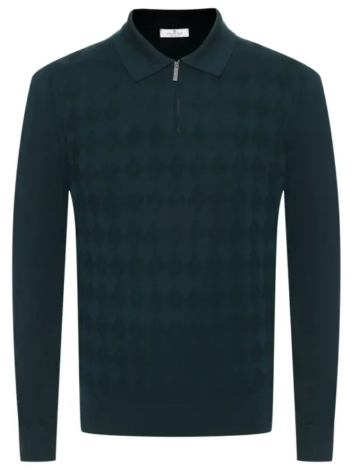 Поло из шерсти и шелка PANICALE