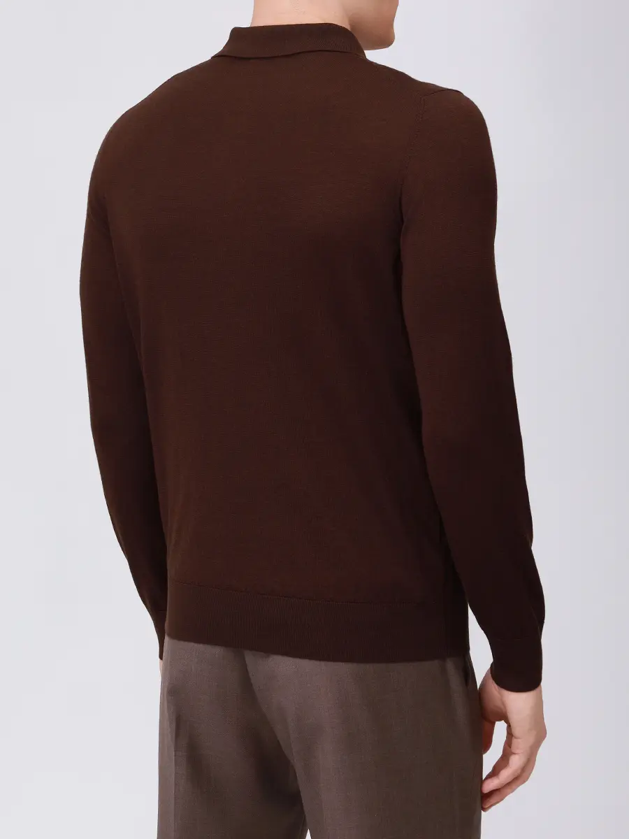 Поло из шерсти и шелка