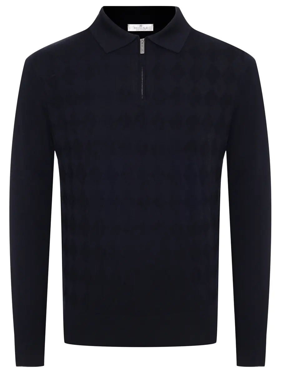 Поло из шерсти и шелка