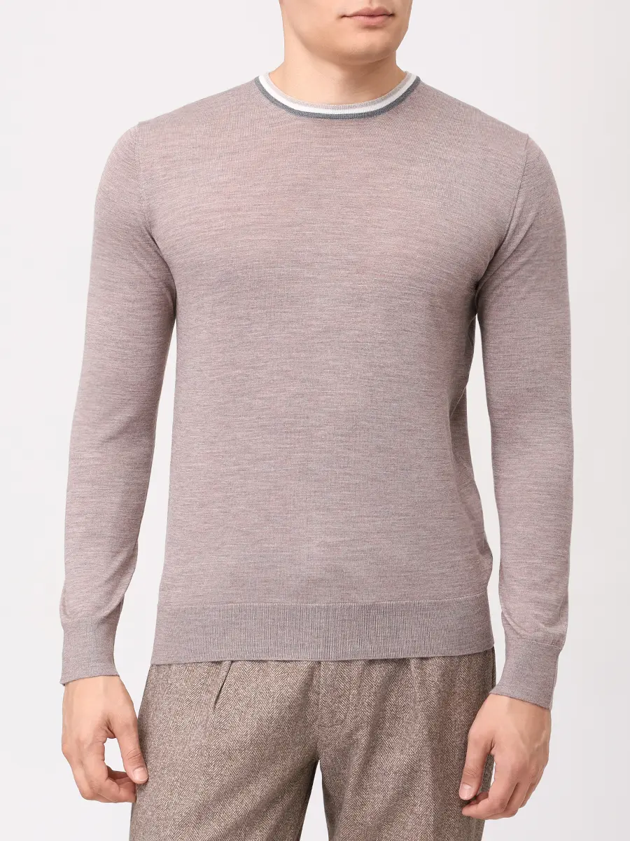 Джемпер из шерсти и шелка