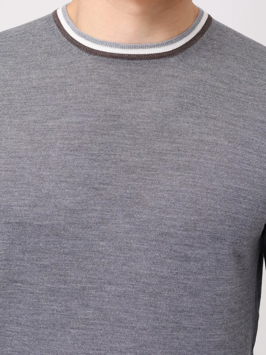 Джемпер из шерсти и шелка