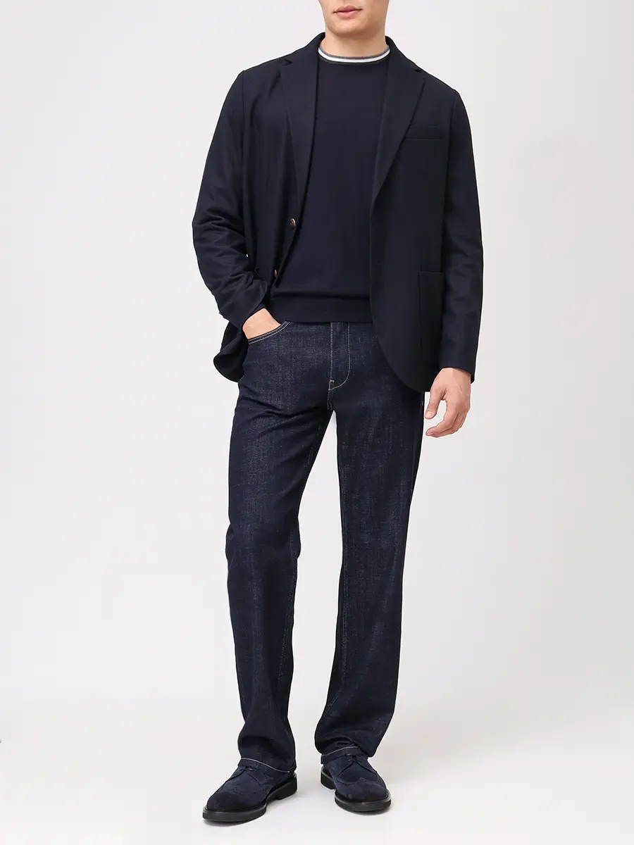 Джемпер из шерсти и шелка