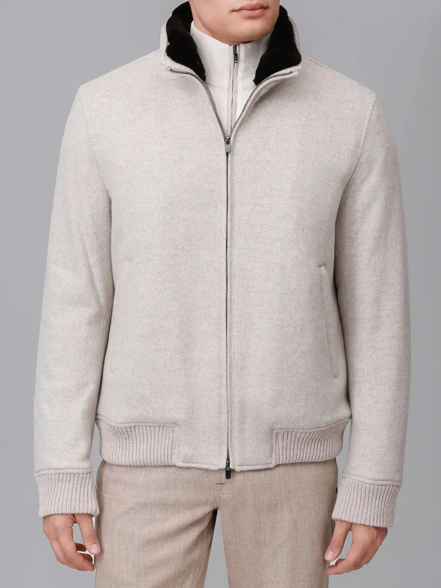 Бомбер кашемировый