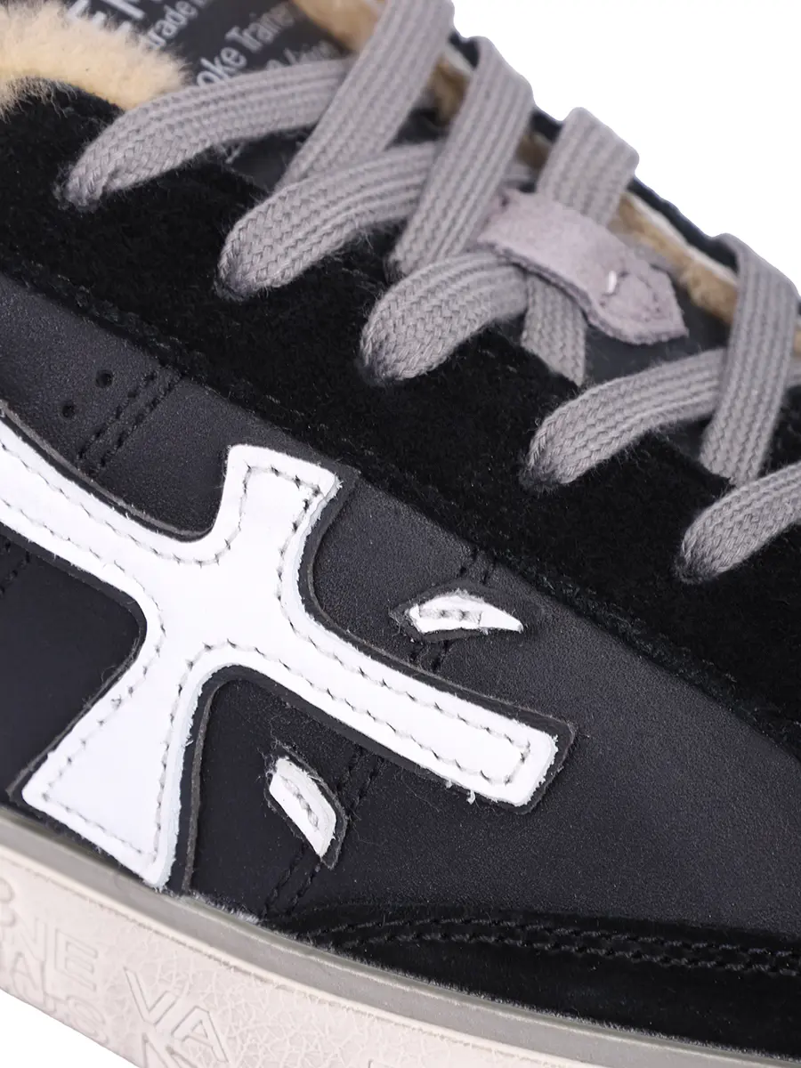 Кеды комбинированные на меху Steven