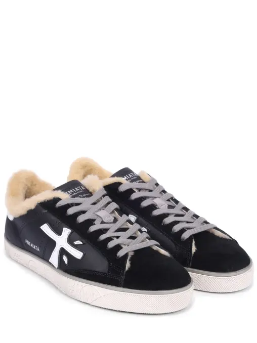 Кеды комбинированные на меху Steven PREMIATA