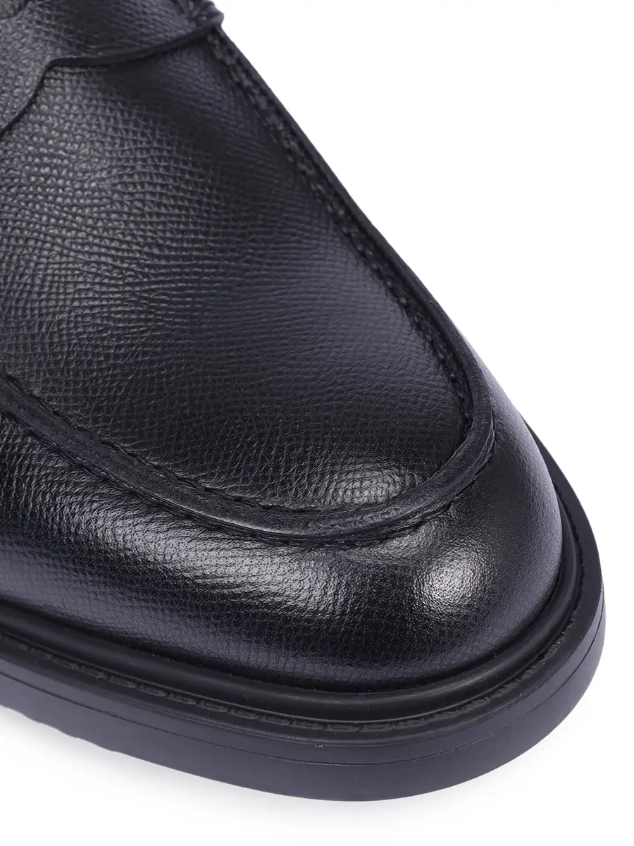 Лоферы кожаные на меху