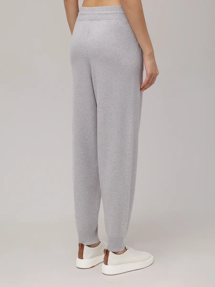 Брюки из шерсти и шелка