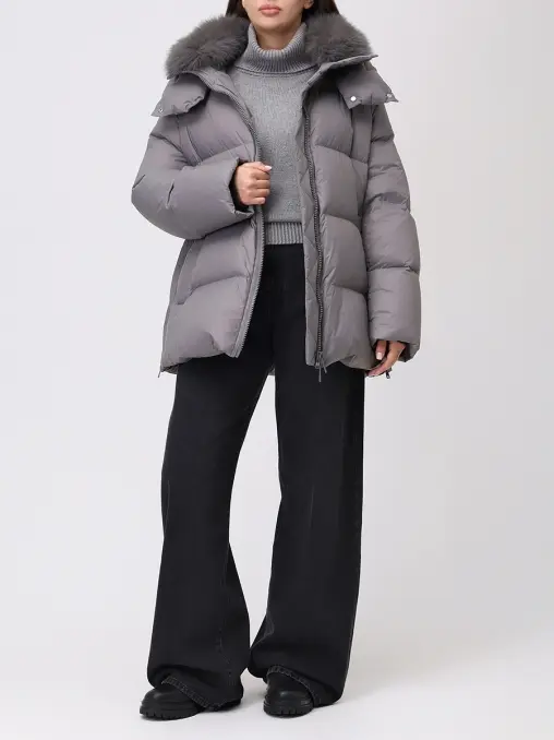 Пуховик стеганый YVES SALOMON