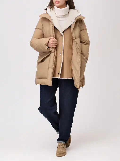 Пуховик стеганый YVES SALOMON