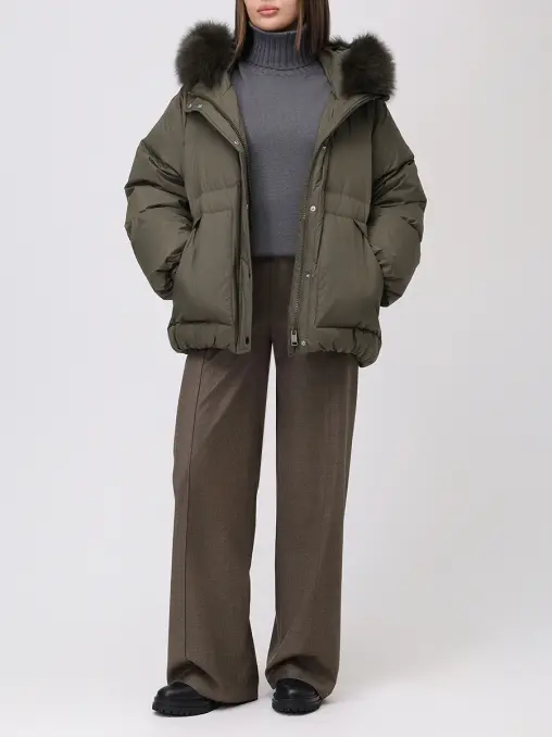 Пуховик стеганый YVES SALOMON