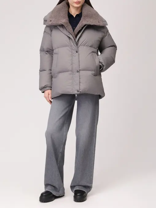 Пуховик стеганый YVES SALOMON