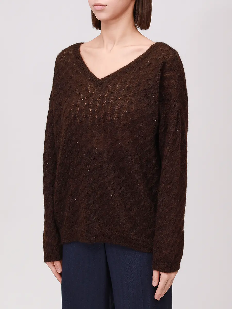 Пуловер шерстяной