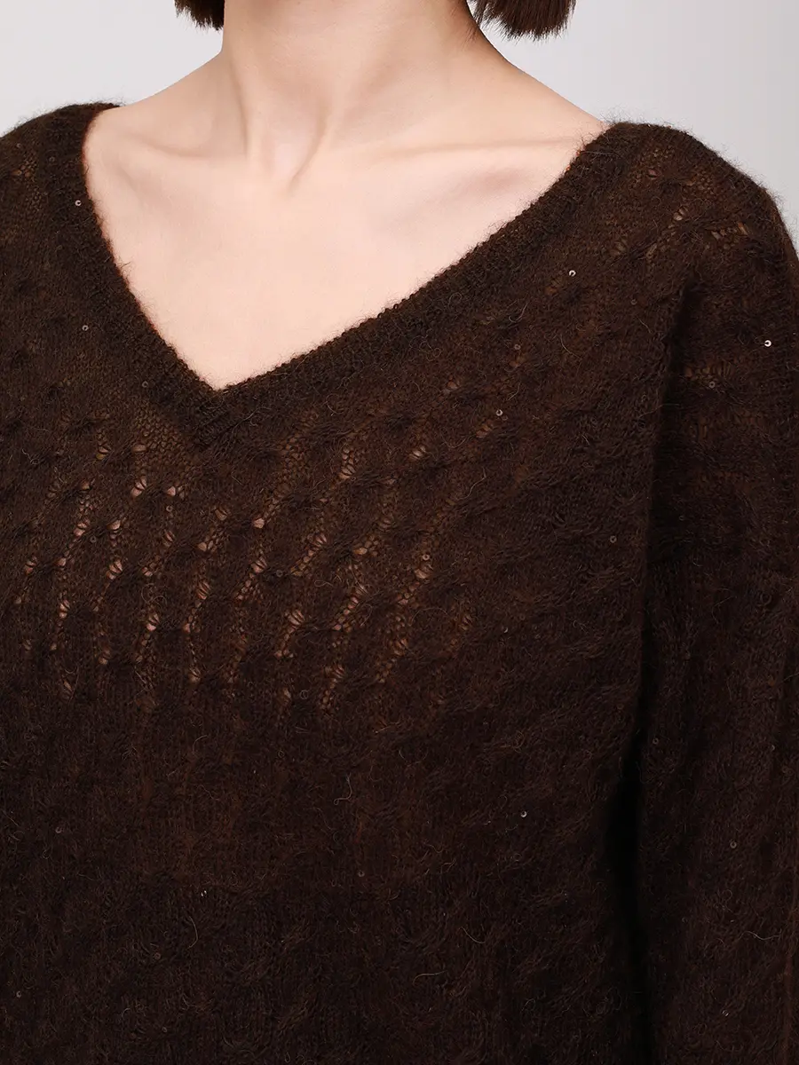 Пуловер шерстяной