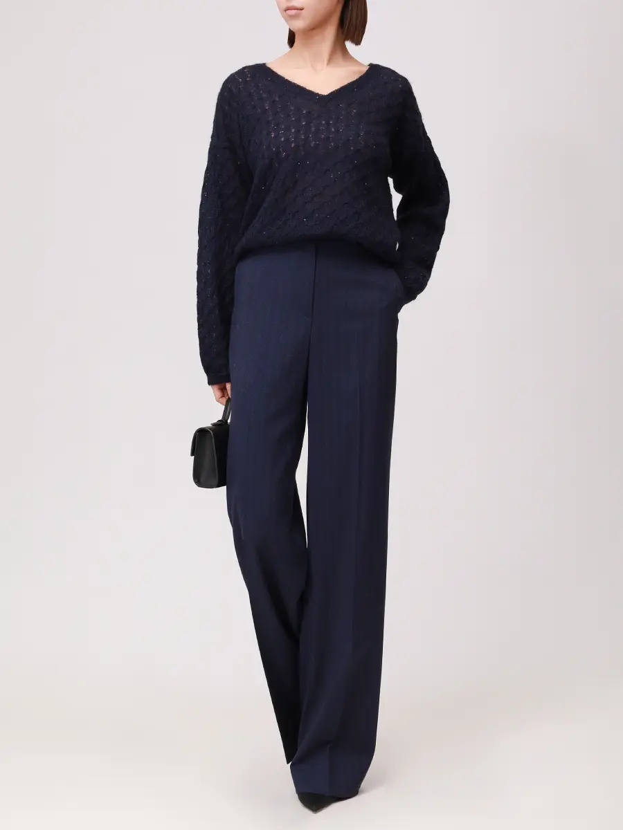 Пуловер шерстяной