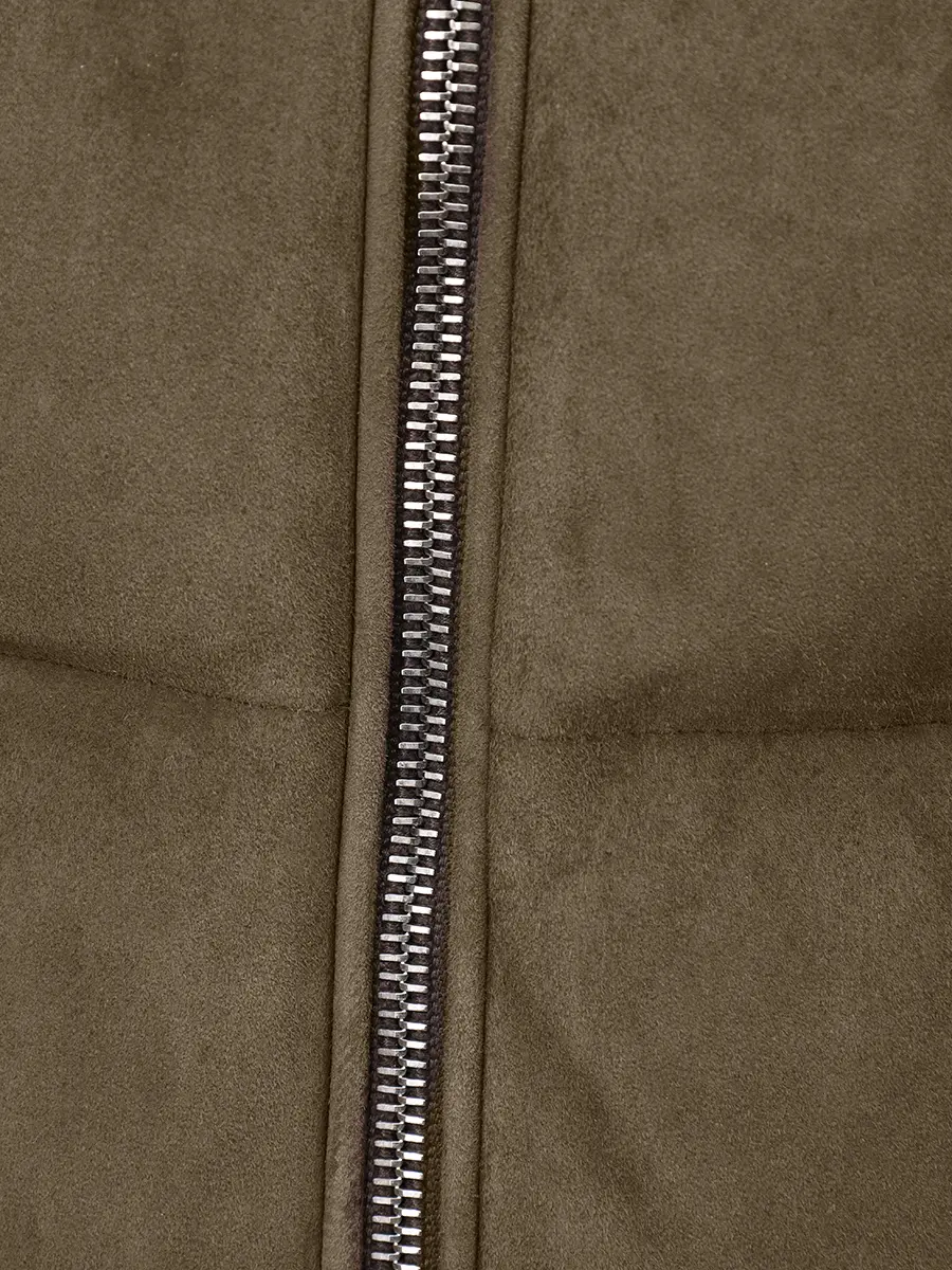 Пуховик комбинированный