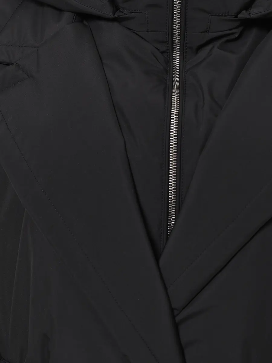 Пуховик однотонный