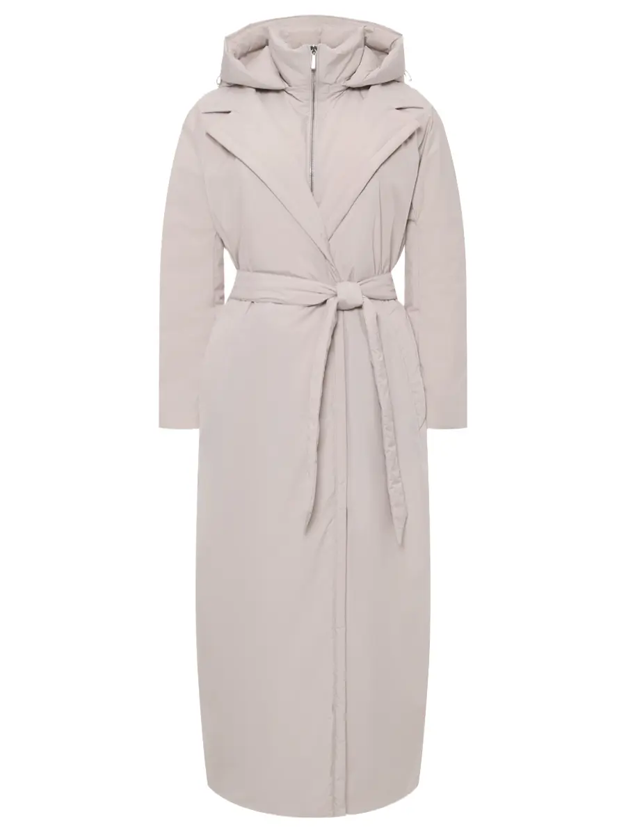 Пуховик однотонный