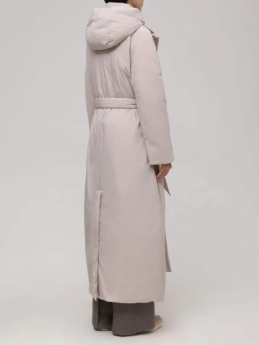 Пуховик однотонный