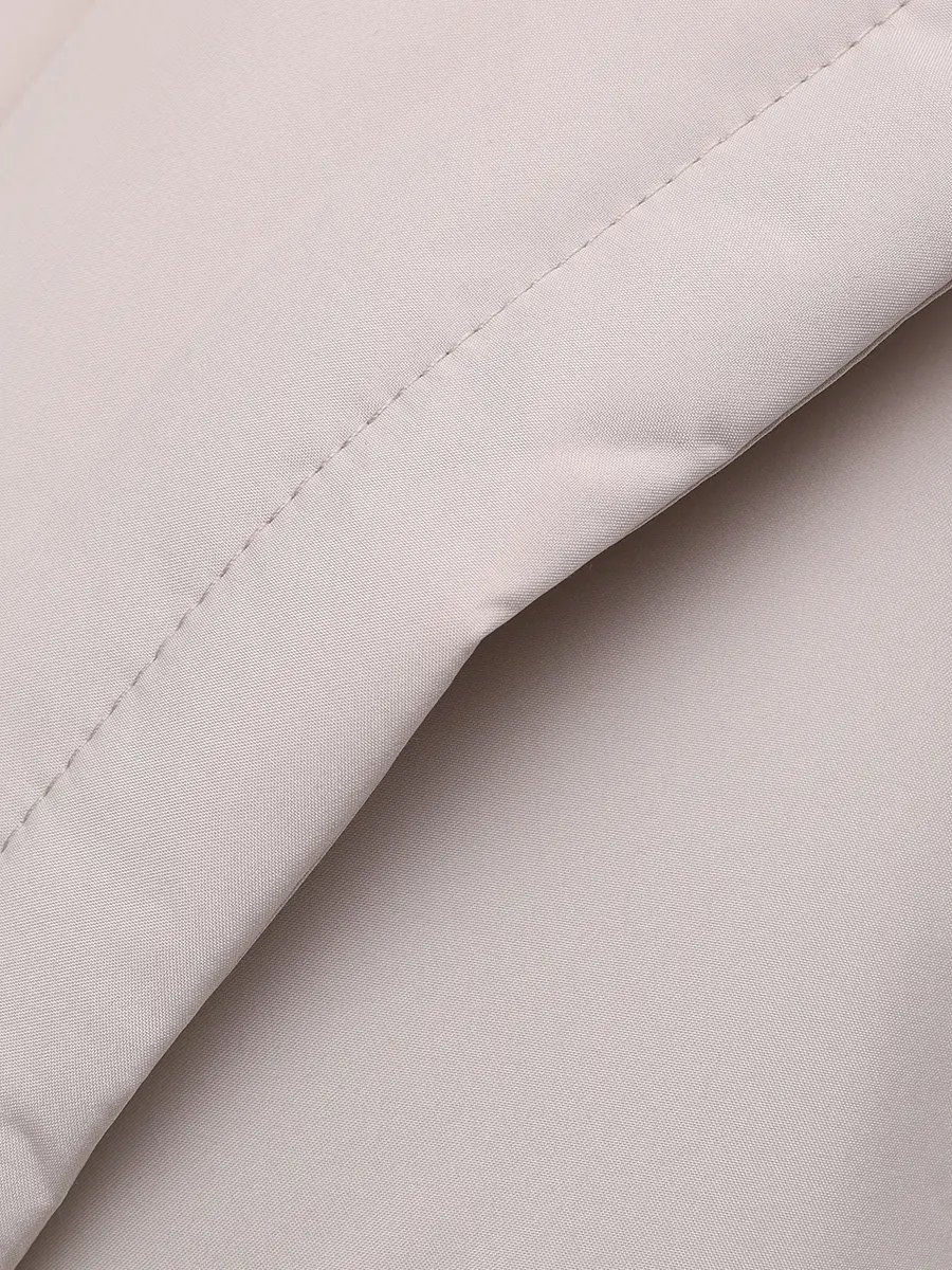 Пуховик однотонный