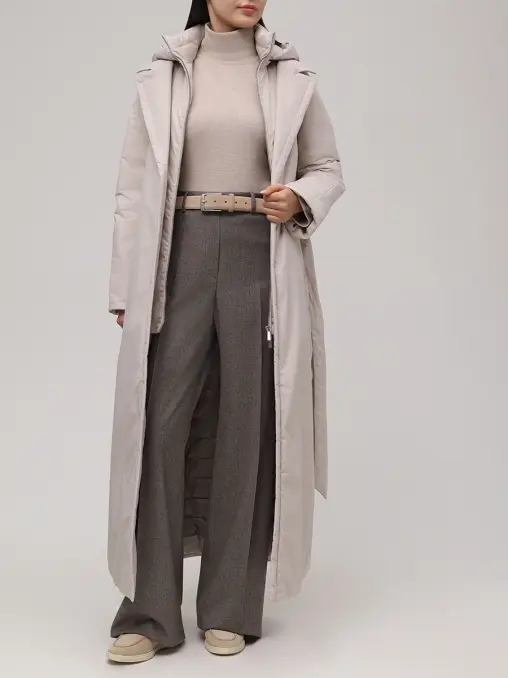 Пуховик однотонный MOORER