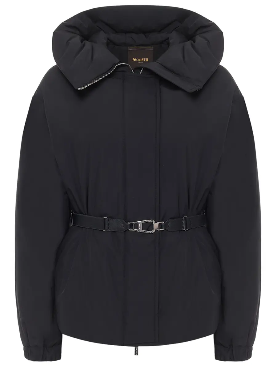 Пуховик однотонный