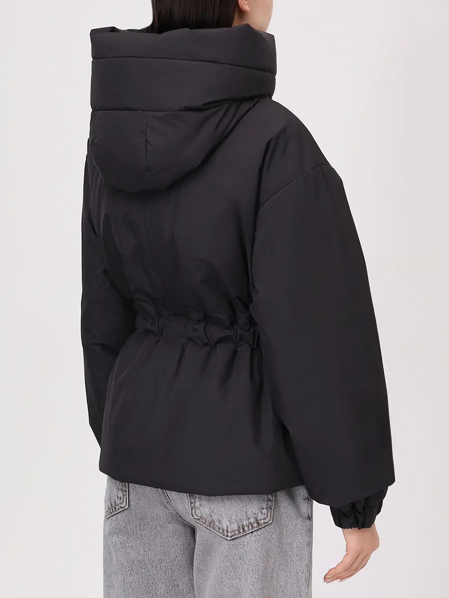 Пуховик однотонный