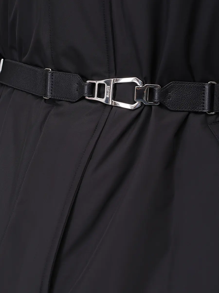 Пуховик однотонный