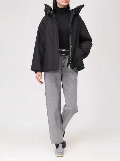 Пуховик однотонный MOORER