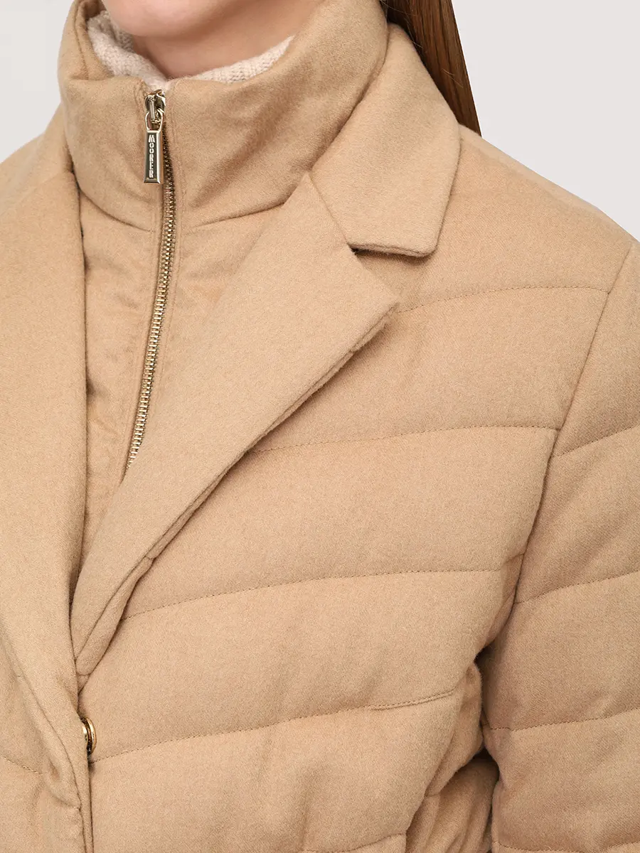 Пуховик шерстяной