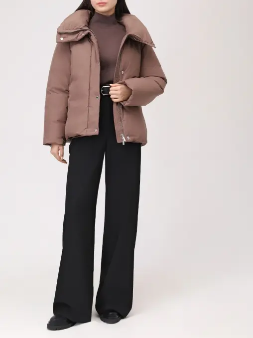 Пуховик однотонный MOORER