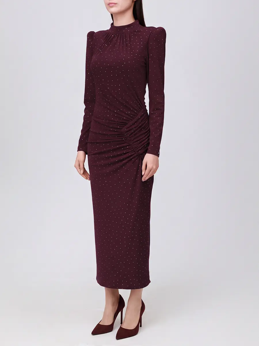 Платье однотонное