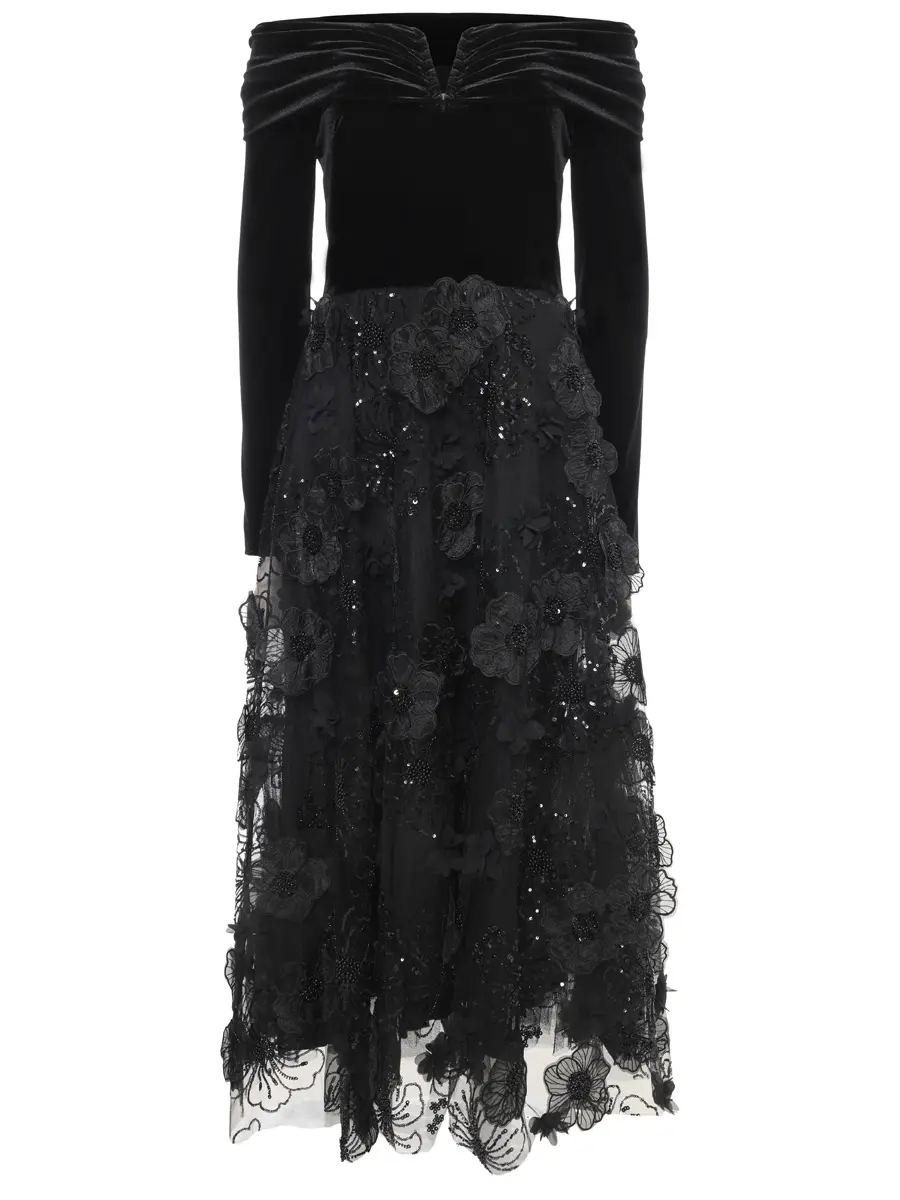 Платье комбинированное