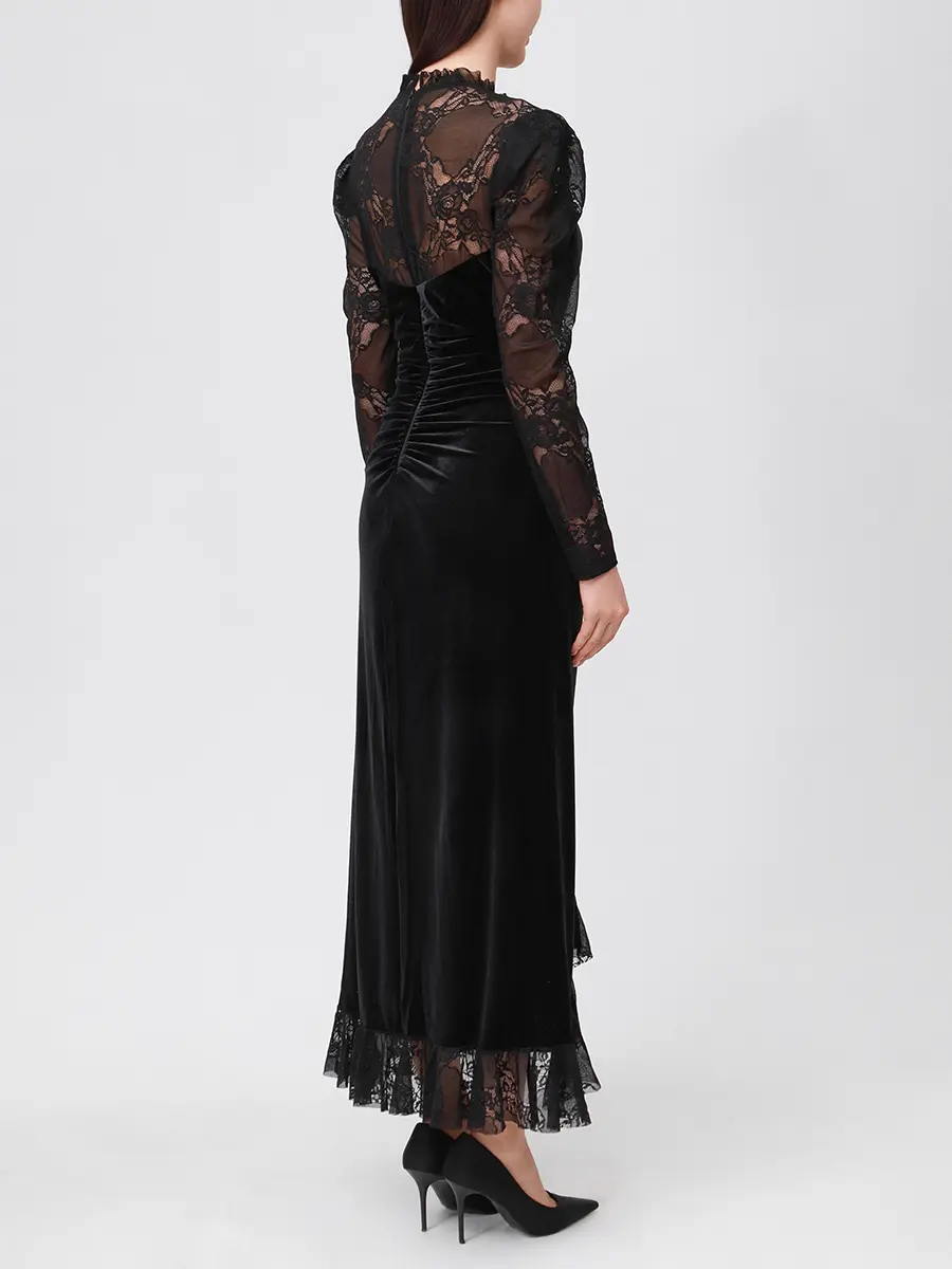 Платье комбинированное