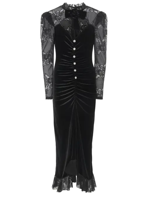 Платье комбинированное NISSA