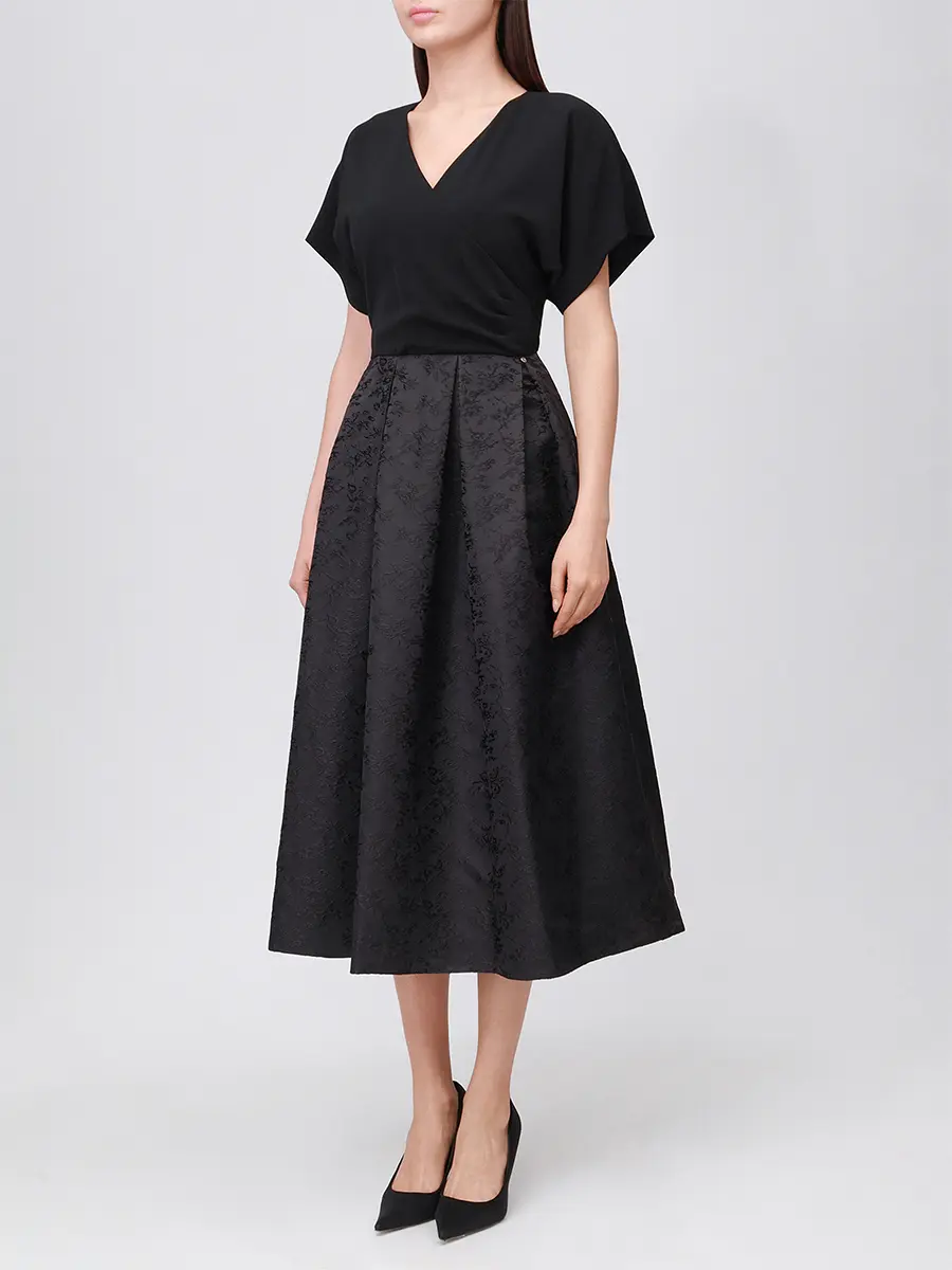 Платье комбинированное