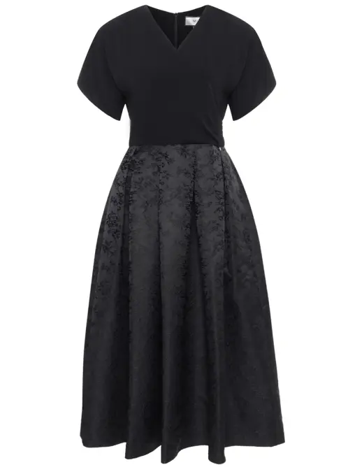 Платье комбинированное NISSA