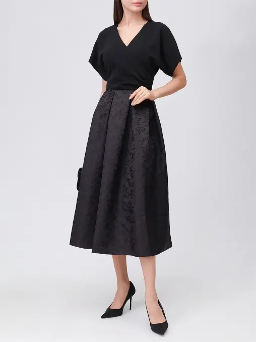 Платье комбинированное NISSA