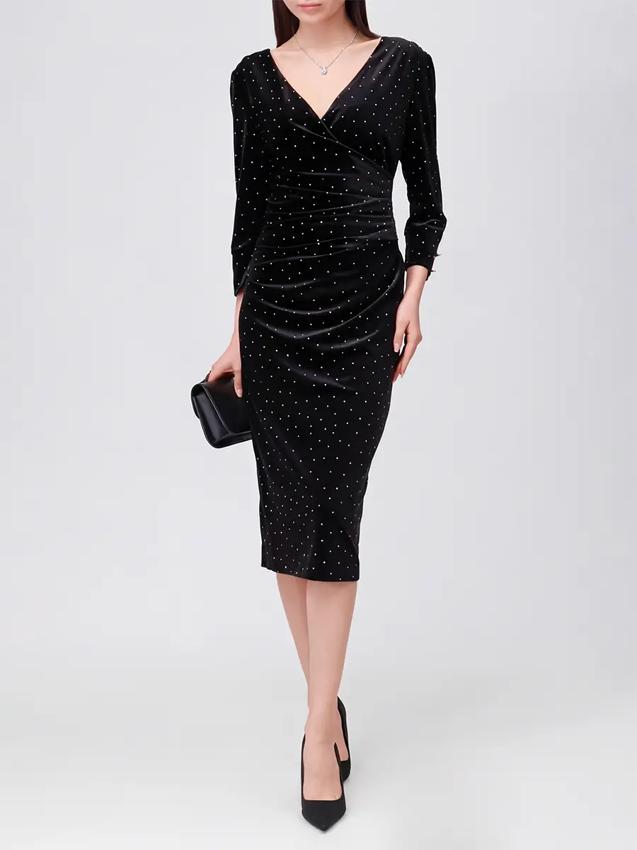 Платье бархатное