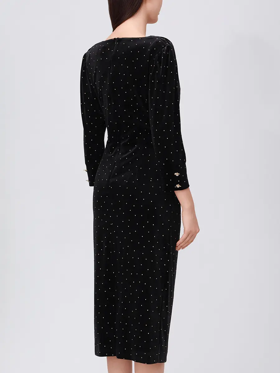 Платье бархатное