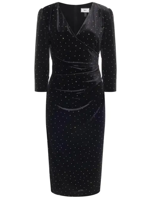 Платье бархатное NISSA