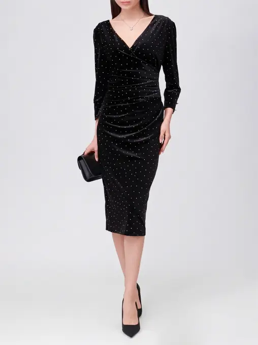 Платье бархатное NISSA