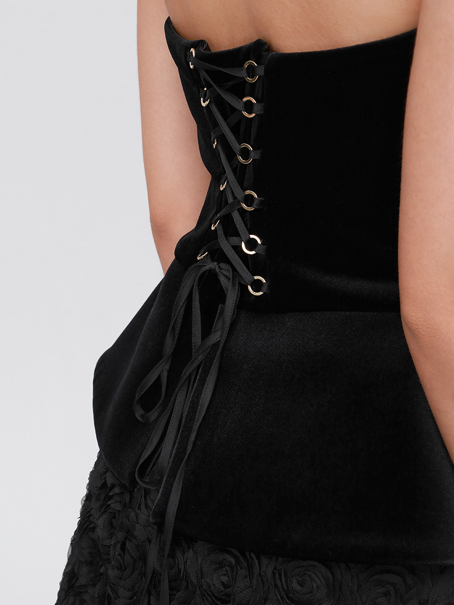 Платье комбинированное