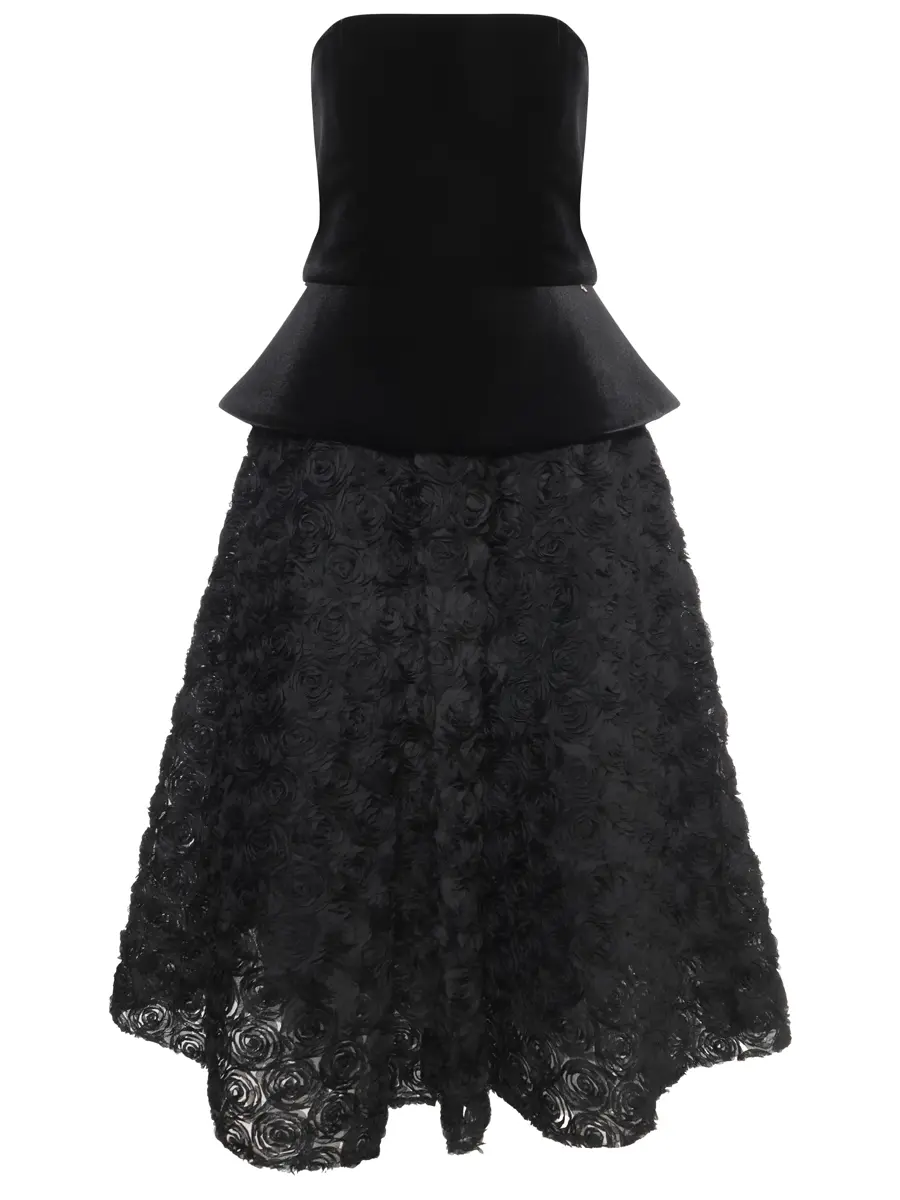 Платье комбинированное