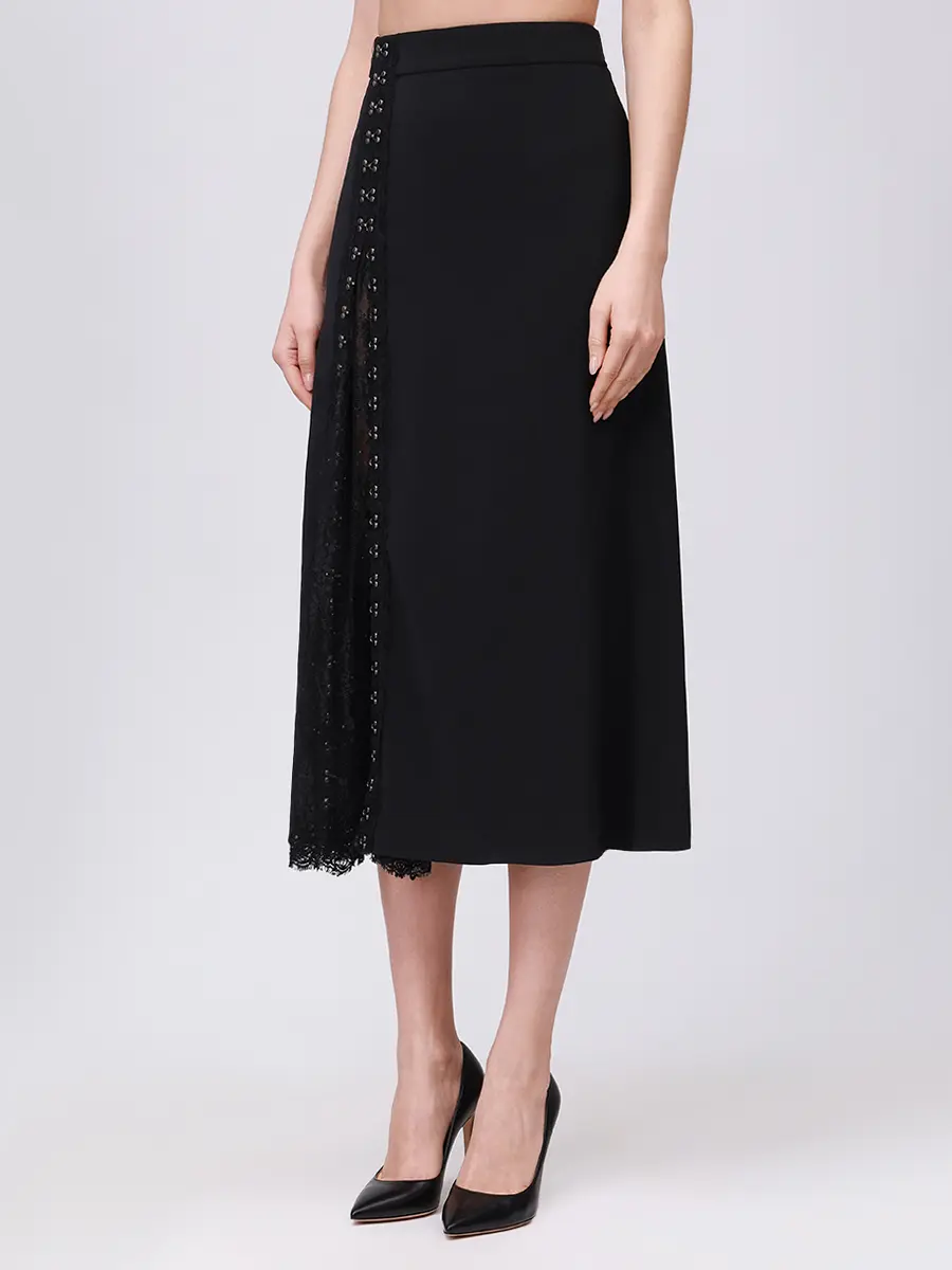 Юбка с кружевом