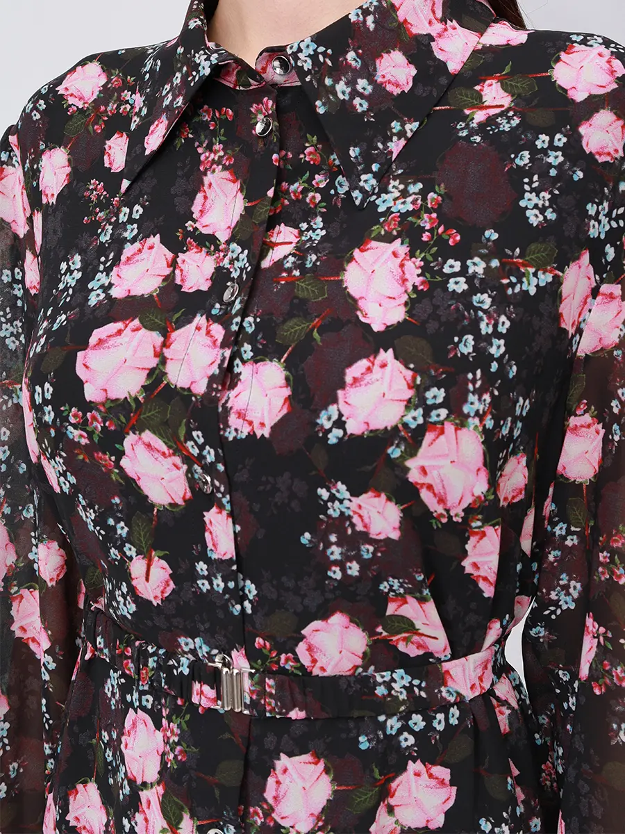 Платье с принтом