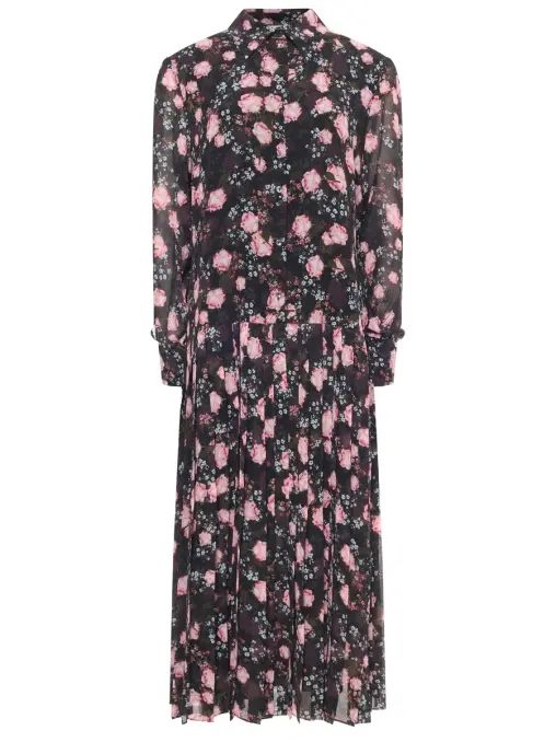 Платье с принтом NISSA