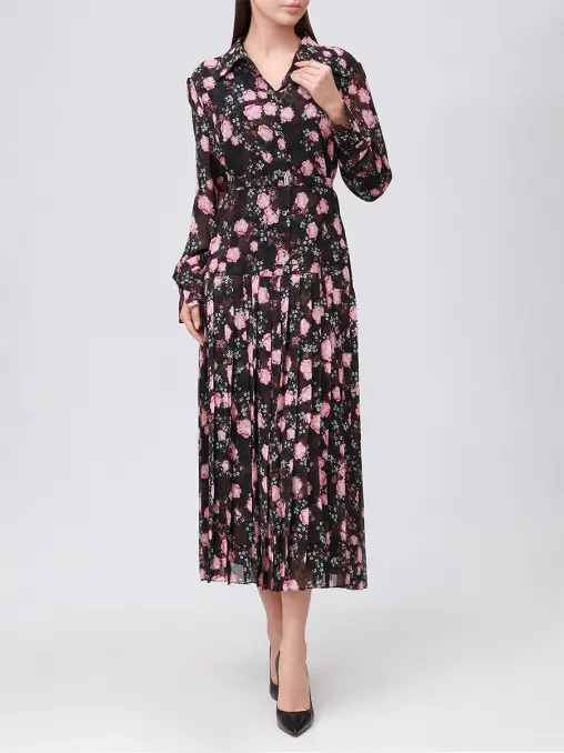 Платье с принтом NISSA