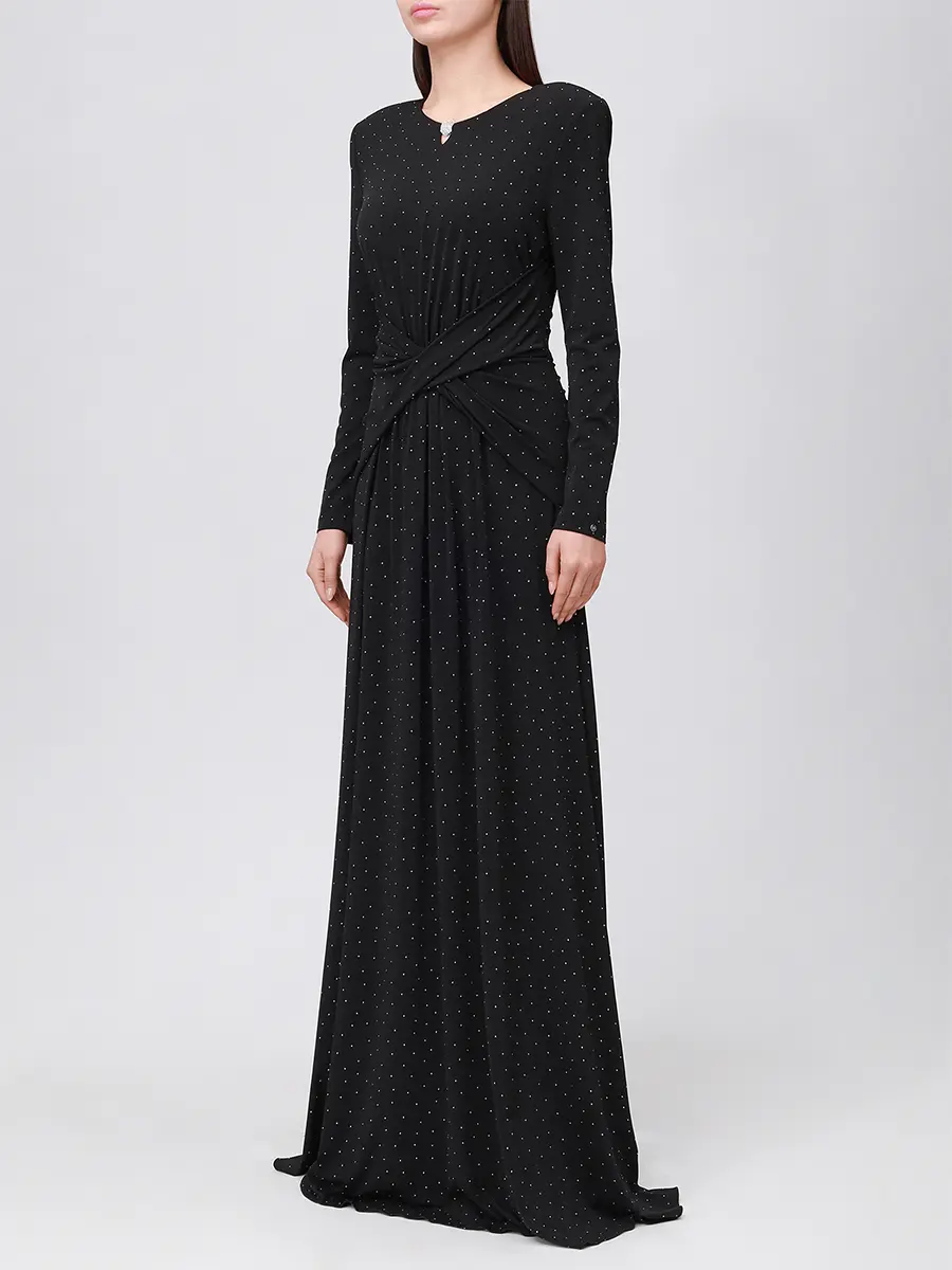 Платье однотонное